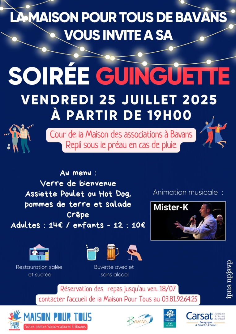 Soirée Guinguette 2025 de la Maison Pour Tous