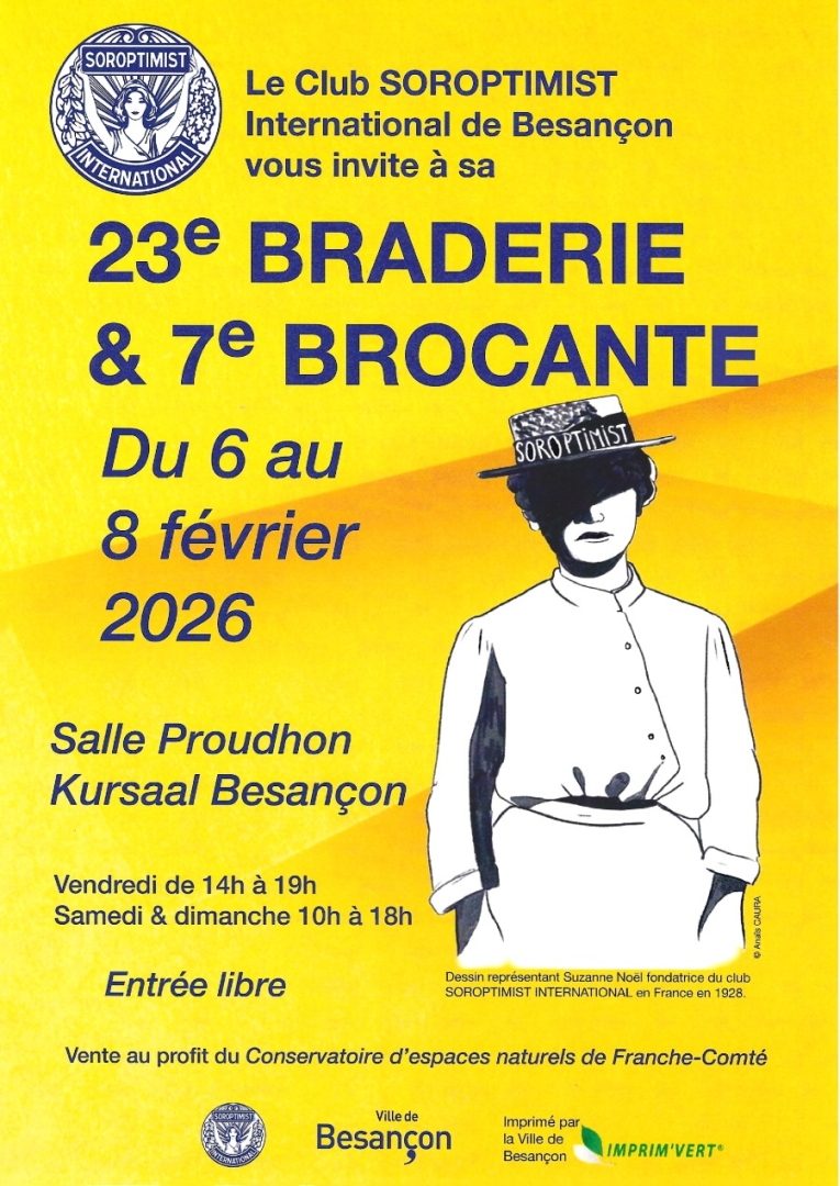 BRADERIE ET BROCANTE DU CLUB SOROPTIMIST